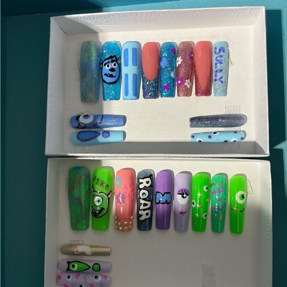 Monsters Inc. Inspired Press-On Nails Set